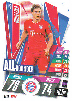 Leon Goretzka Bayern Munchen 2020/21 Topps Match Attax CL All Rounder #BAY03